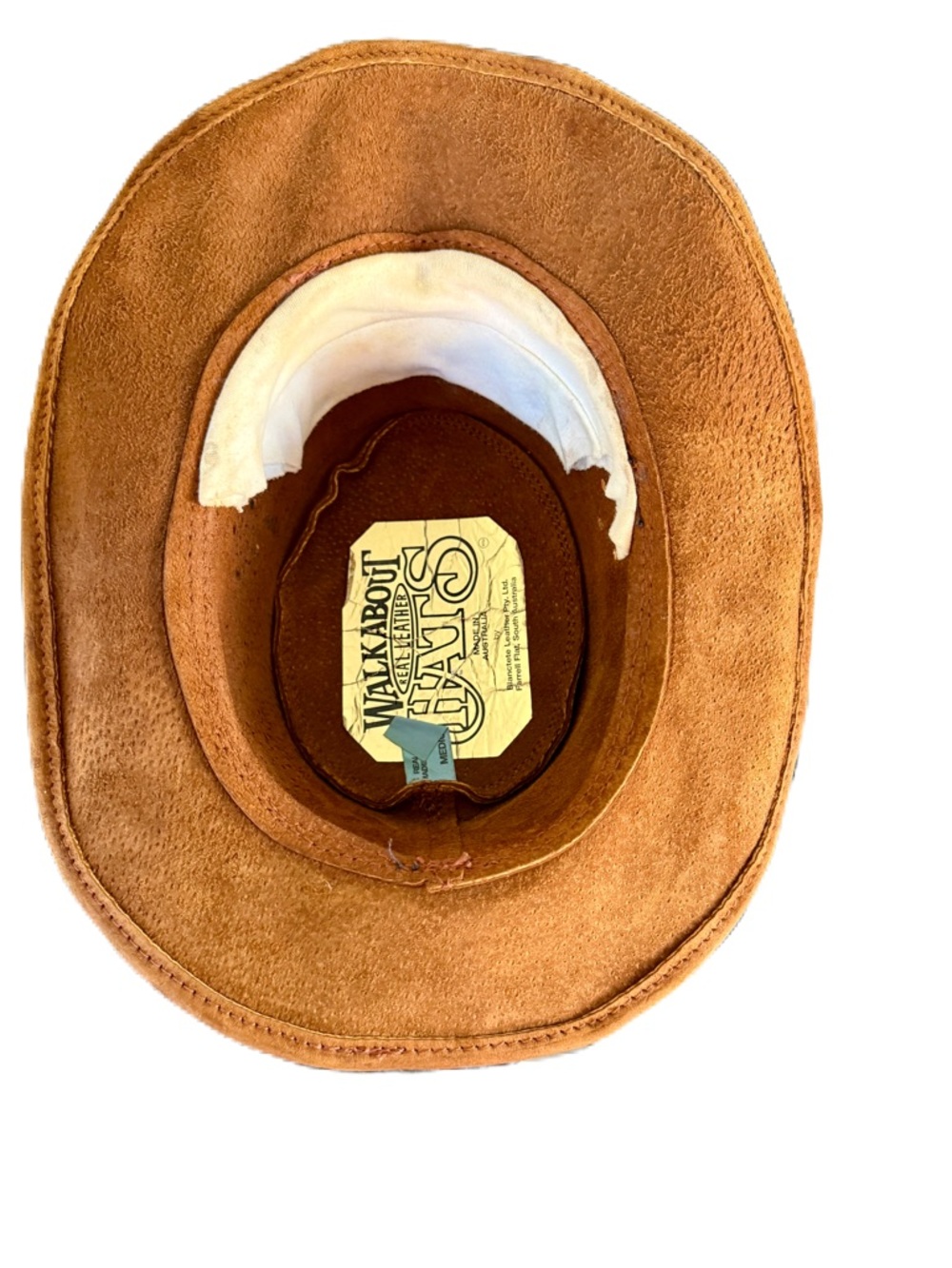 Walkabout Leather Outback Australian Hat EUC SUEDE unisex - Picture 4 of 9